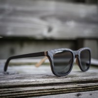 Square Wayfarer CARBON Wood Sunglasses