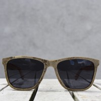 Stone and Wood Wayfarer Sunglasses White