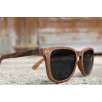 Square Wayfarer Walnut Wood Sunglasses